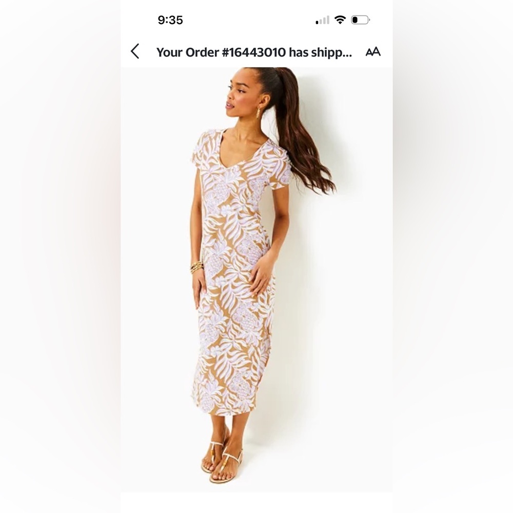 Lily Pulitzer Etta short sleeve maxi dress